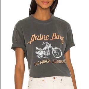 Anine Bing Lili Gunpowder Tee